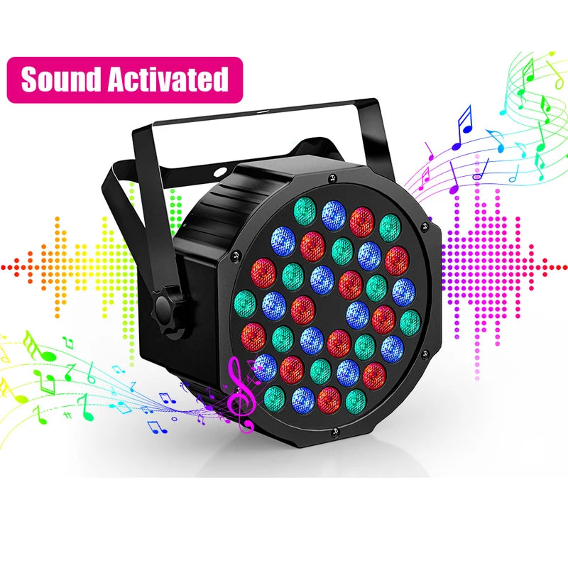 Rechargeable Battery Powered RGB LED Stage Lights with DMX512 for DJ Disco Party