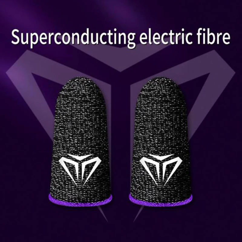 Breathable Gaming Thumb Sleeves for Mobile Shooting Games - Carbon Fiber, Ultra-Thin, Sensitive Touch Screen Control