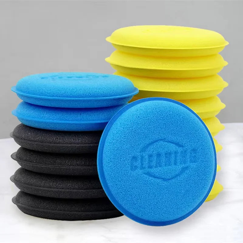Car Waxing Polish Foam Applicator Pads 10 Pack - High Density Sponges for Detailing