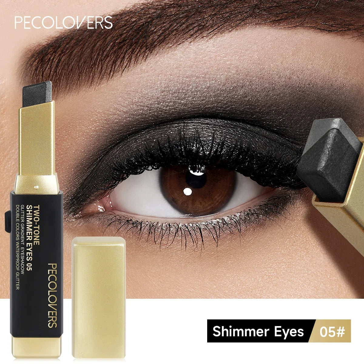 Waterproof Metallic Eyeshadow Stick - Long-Lasting Highlight & Shadow Makeup