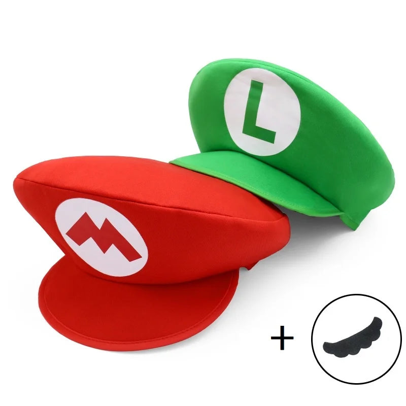 Kids Cartoon Costume Hat with Mustache Halloween Party Accessories - Unisex