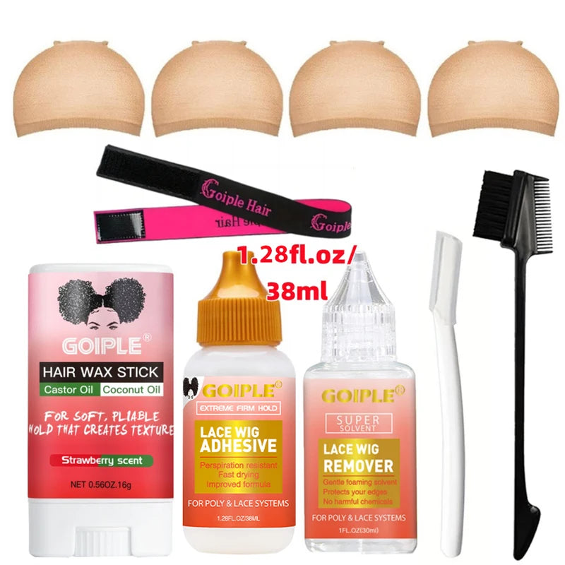 Waterproof Hair Glue & Wax Stick for Wig Styling & Lace Bonding - Multiple Colors