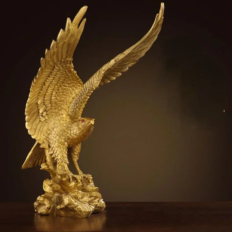 Copper Eagle Ornament for Home Office Decor - Great Exhibition Winged Sculpture