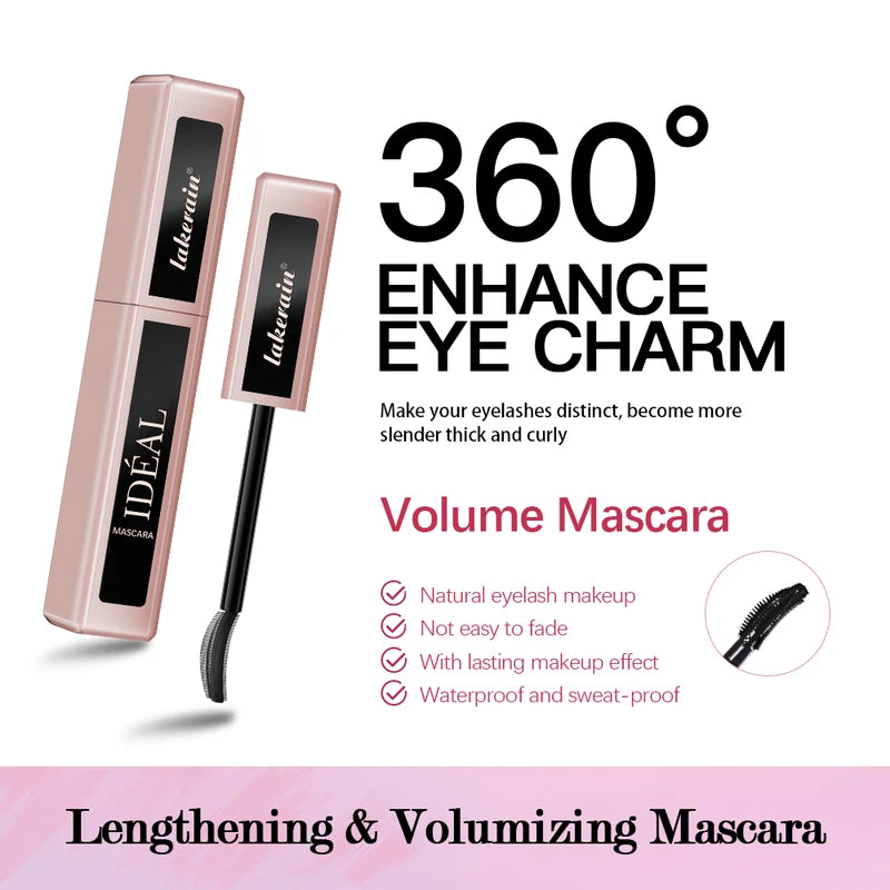 Lengthening & Volumizing Mascara - Clump-Free, Long Lasting, Suitable for All Skin Tones
