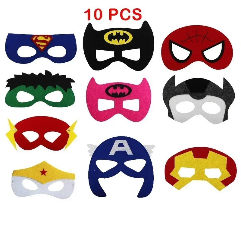 Kids Superhero Masks Costume Party Pack 32 Pieces for Halloween Christmas Birthday