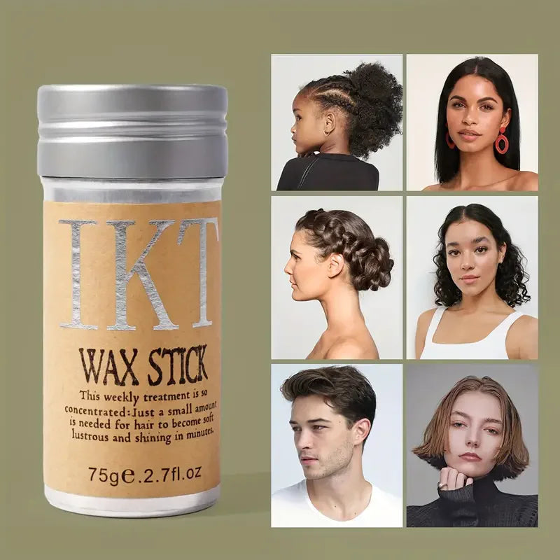 Kids and Women's Hair Wax Stick for Flyaway Control and Wig Styling