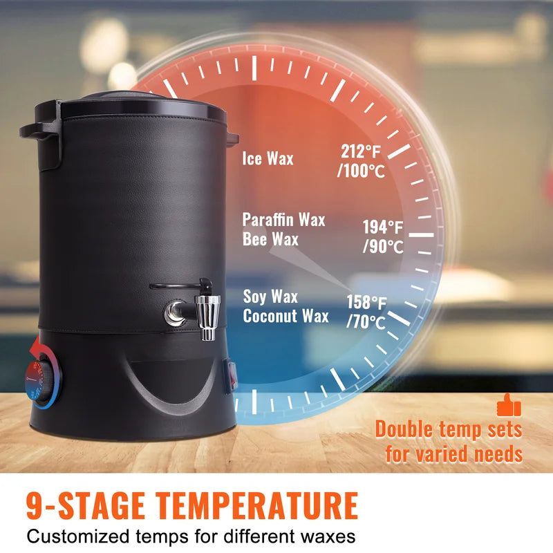 Large Capacity Wax Melter for Candle Making 6.5L & 10L Electric Melting Pot