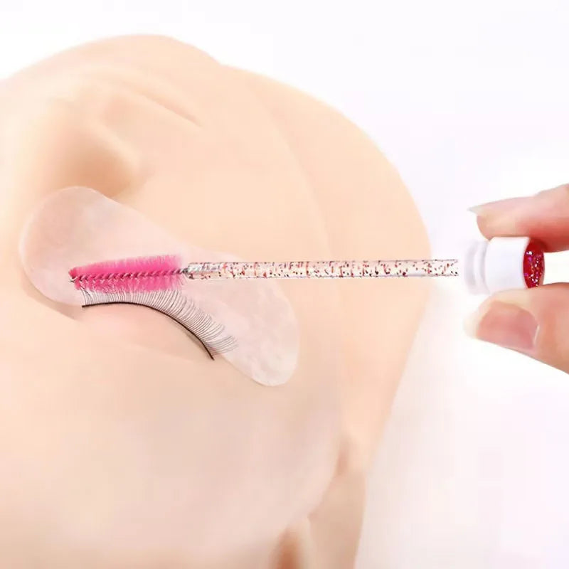 Disposable Eyelash Brush Tubes Pack - Dust-Proof Makeup Wands for Lash Care