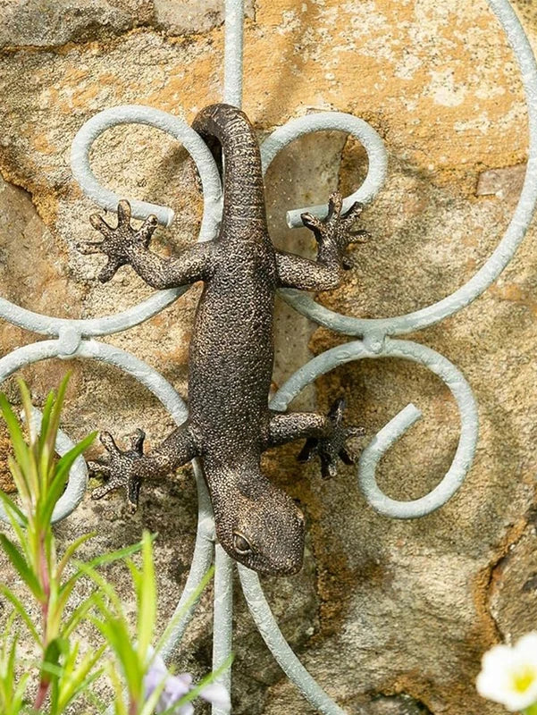 Gecko Hanging Plant Planter Figurine for Patio Garden Decor