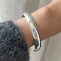 Solid Sterling Silver Retro Bracelet for Women Men Wide Handmade Vintage Jewelry