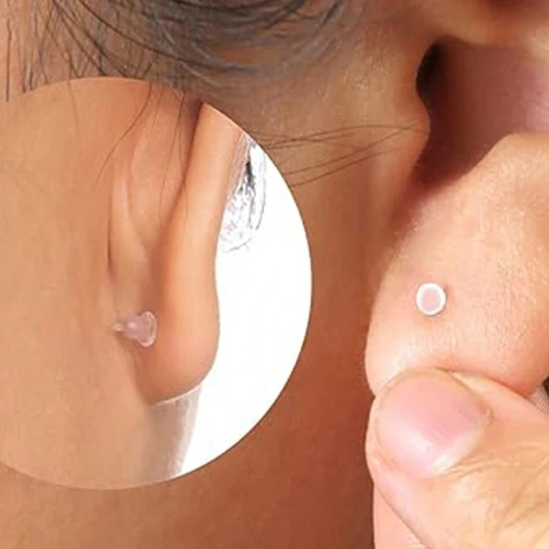 Clear Earrings 10pcs 16g Bioflex Labret Piercing Retainers - Cartilage Helix Tragus