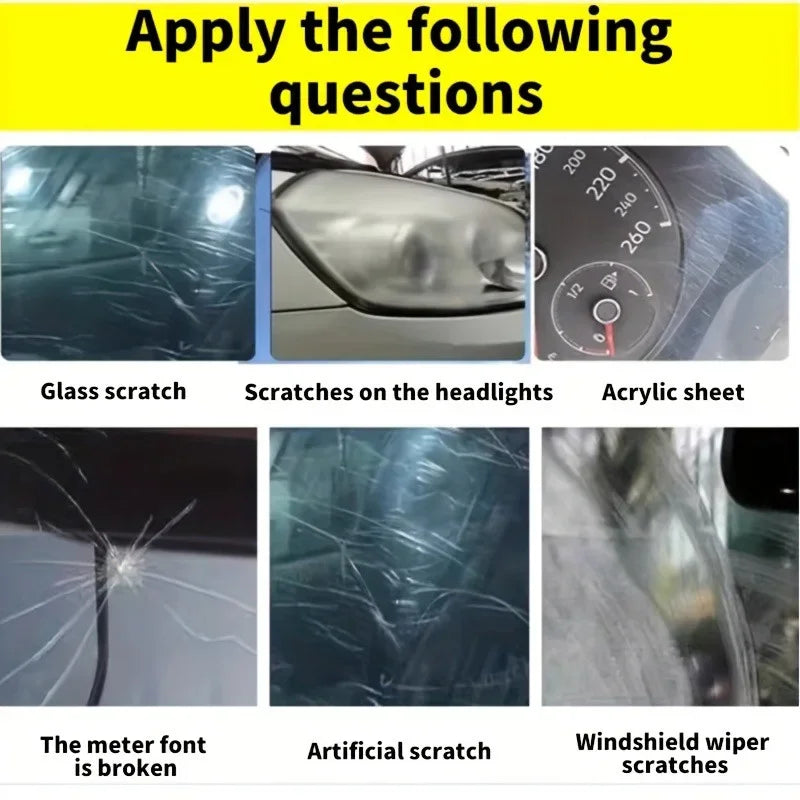 Glass Scratch Repair Wax - Car Window Deep Scratch Remover & Protectant