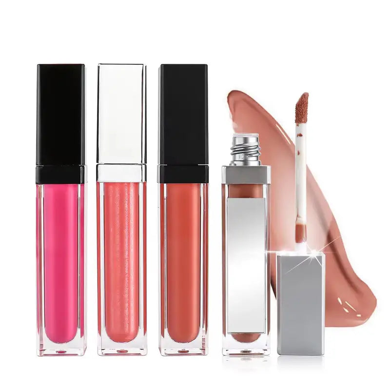 Matte Liquid Lipstick Wholesale Vegan Lip Gloss with Mirror Tubes - Long Lasting Waterproof