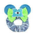 Velvet Hair Scrunchies with Mouse Ears for Girls & Women - Bow Headbands & Ponytail Accessories