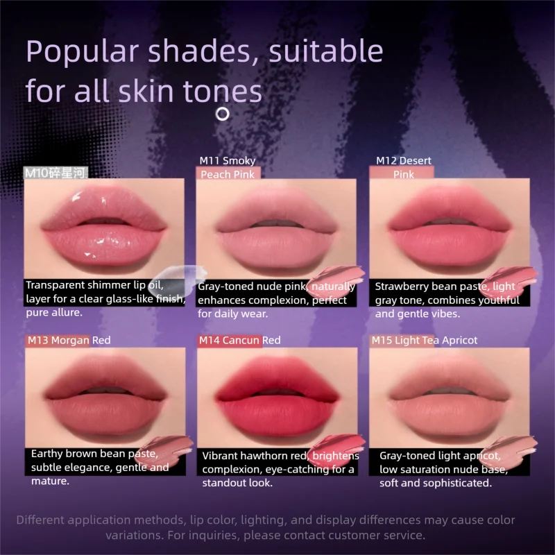 Dual Tone Lip & Cheek Tint Set - Mood-Sensing, 3g, Multiple Colors