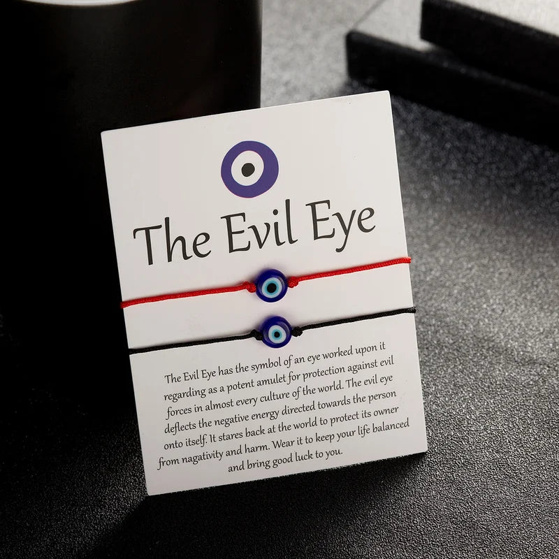 Trendy Handmade Turkish Evil Eye Bracelet for Women Men Teens - Good Luck Gift