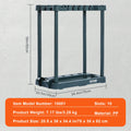 Garden Tool Organizer Rack with 10 Slots for Garage and Shed Storage