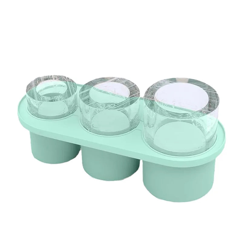 3-Grid Silicone Ice Cube Tray for Stanley 30/40 Oz Tumblers Reusable Molds