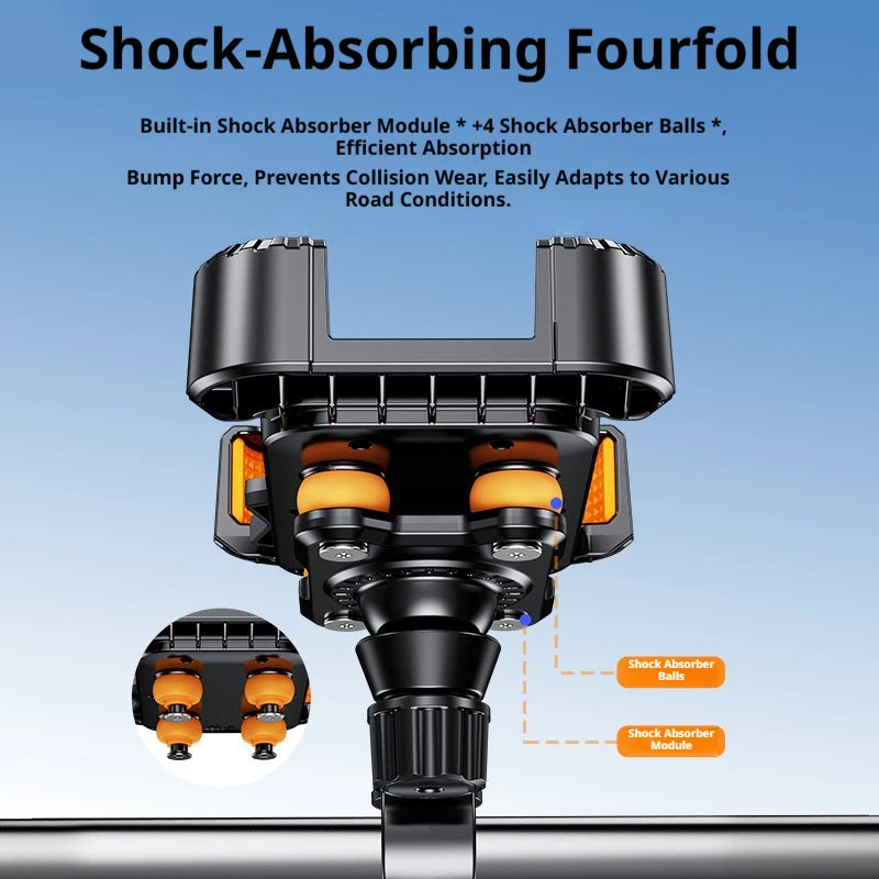 Universal Bicycle Phone Holder Motorcycle Handlebar Mount Shockproof 4.7-6.8 Inch