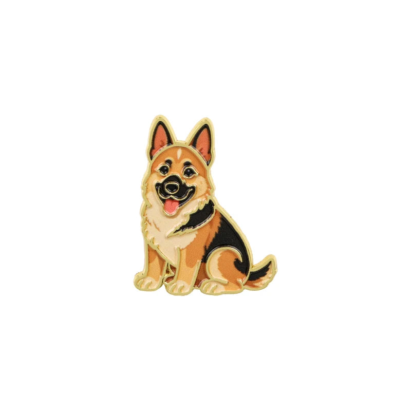 3pcs Cute Dog Enamel Pin Set Animal Brooches Lapel Badges Jewelry Accessories