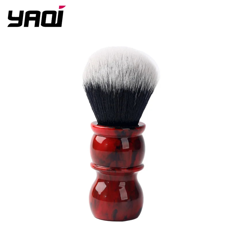Men's Synthetic Hair Beard Brush 24MM Shaving Brush for Wet Shaving