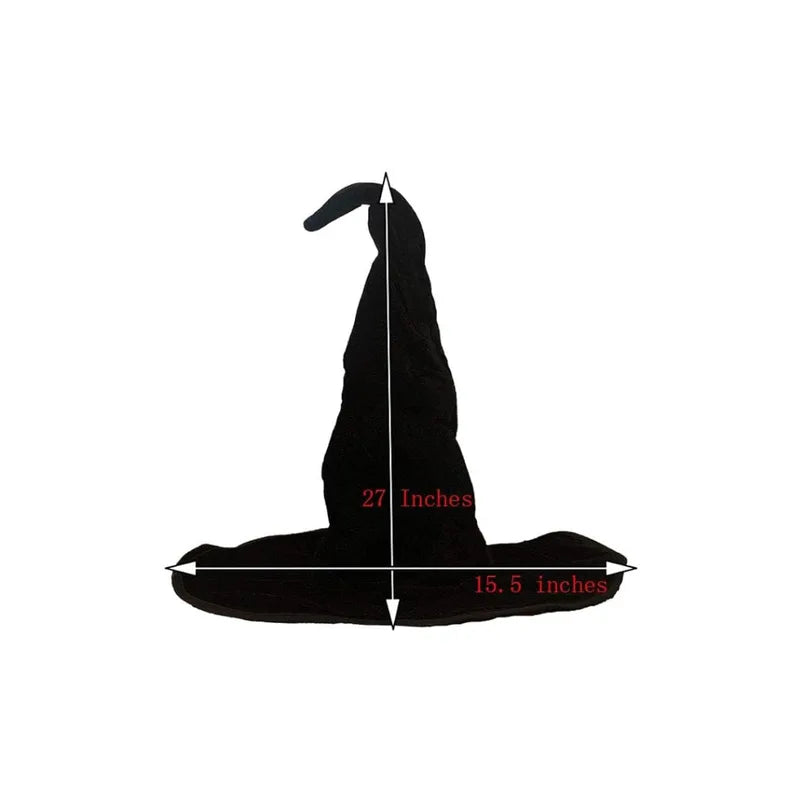 Halloween Witch Hat for Women - Black, White, Green, Army Green & More