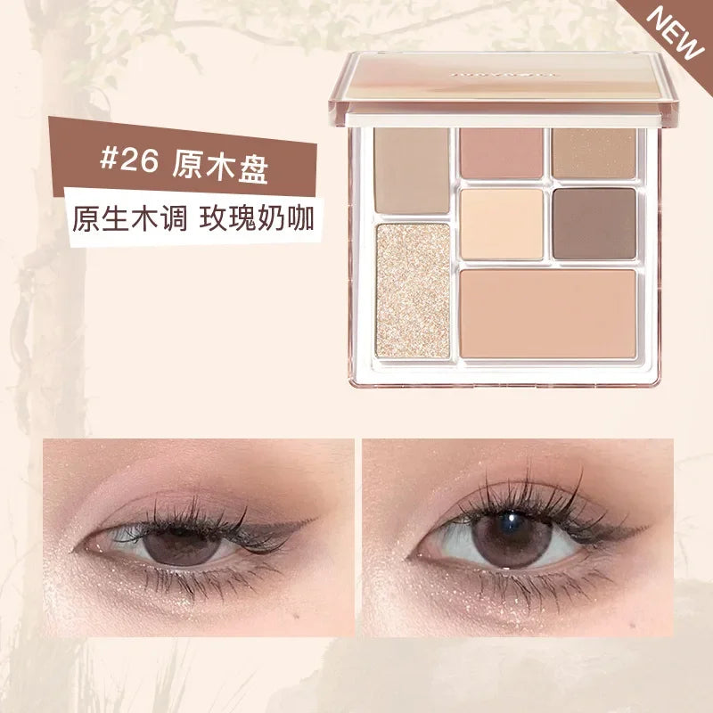 Colorful Eyeshadow Palette with Glitter, Blush, and Highlighter for Makeup Artistry