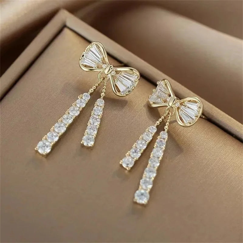 Trendy Crystal Zircon Earrings for Women - Party Jewelry & Gift