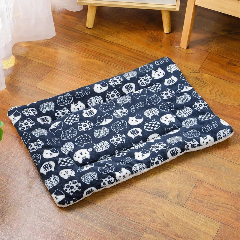 Breathable Thick Pet Sleeping Mat for Cats and Small Dogs - Winter Warm Blanket