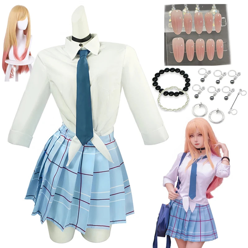 Anime Cosplay Costume Dress for Women - My Dress Up Darling Kitagawa Marin Style