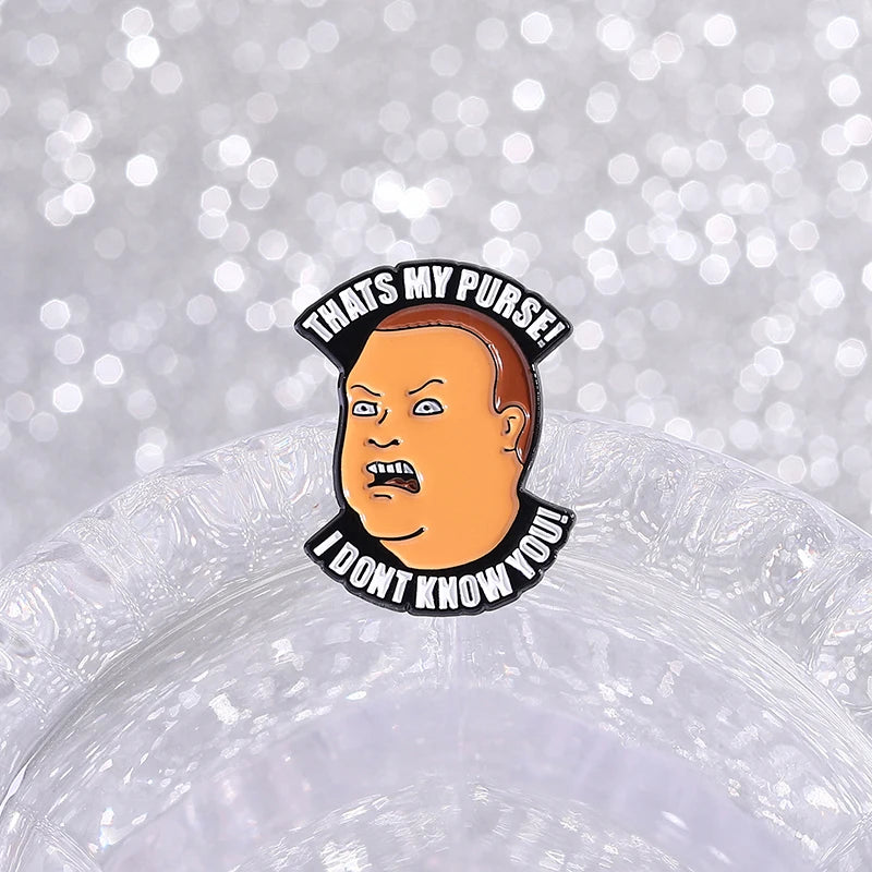 That's My Purse Enamel Pin Funny Boy Cartoon Brooch Lapel Backpack Badge Gift