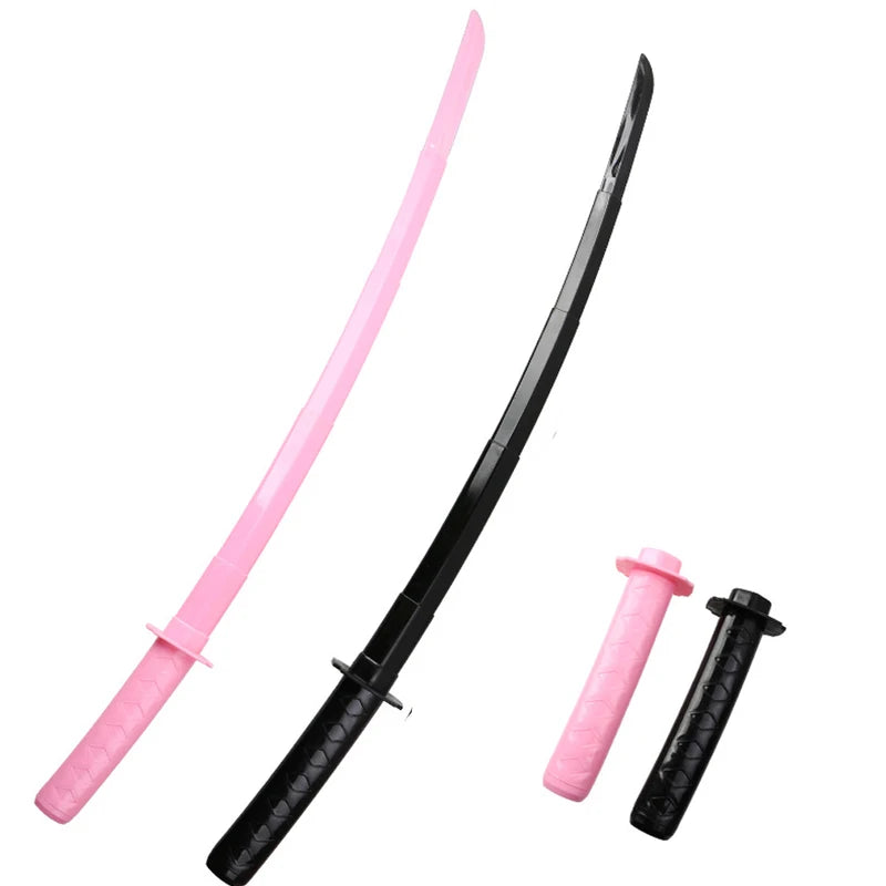 Retractable Samurai Sword Toy - 3D Printed Plastic Katana for Cosplay & Kids