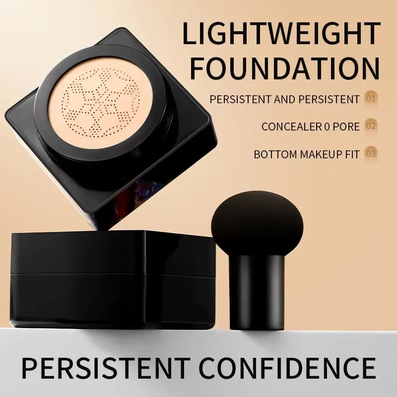 Mushroom Head Air Cushion CC Cream Foundation Concealer BB Face Makeup - Oil-Control, Whitening & Moisturizing