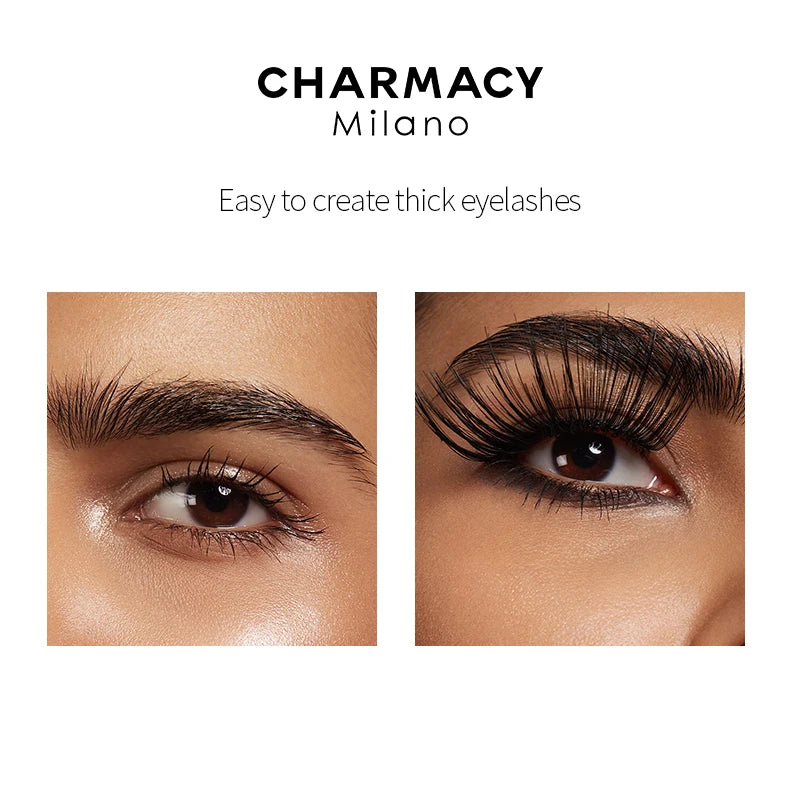 4D Silk Waterproof Mascara - Long Lasting Lengthening Curling Black Eyelash Makeup
