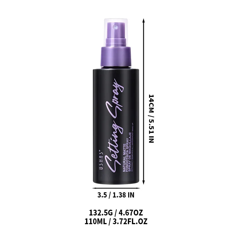 Waterproof Makeup Setting Spray - Long-Lasting Oil-Free Matte Finish, 110ml