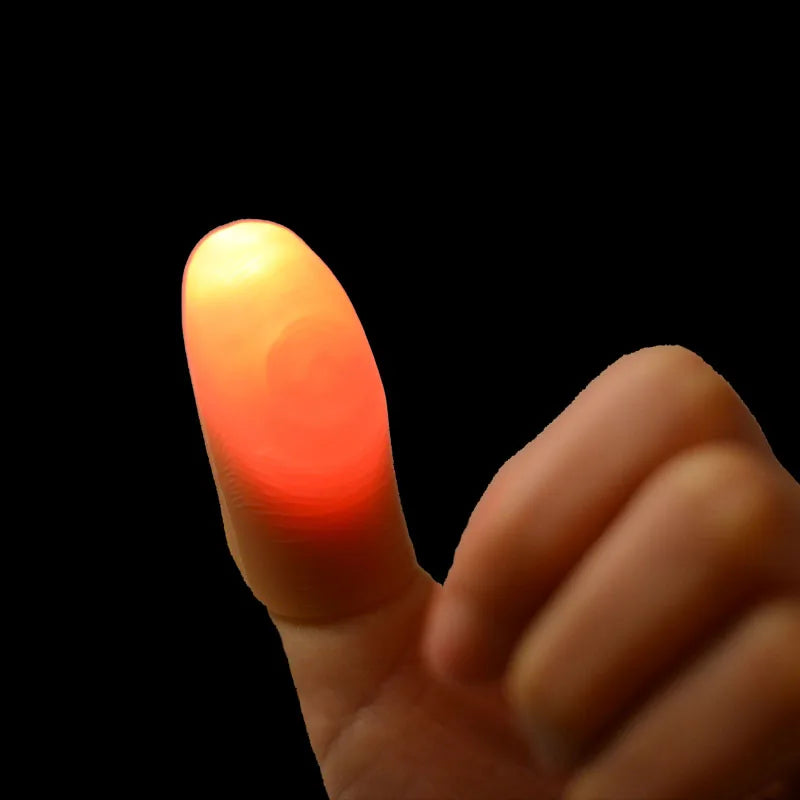 Glow in The Dark Finger Light - Luminous Thumb Trick Prop for Parties & Halloween