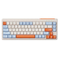 Wireless Gaming Keyboard 65% RGB Backlit Tri-Mode Silent Membrane PBT Keycaps