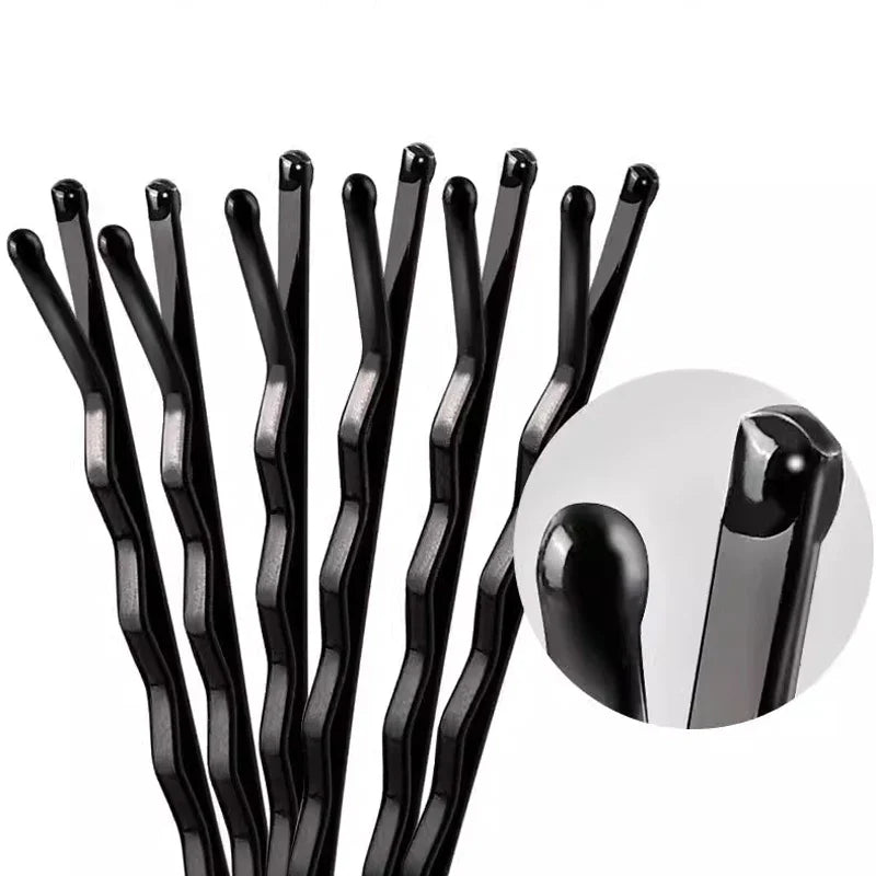 50-600Pcs Hair Clips Bobby Pins Set - U-Shaped Straight Line Hairpins for Women