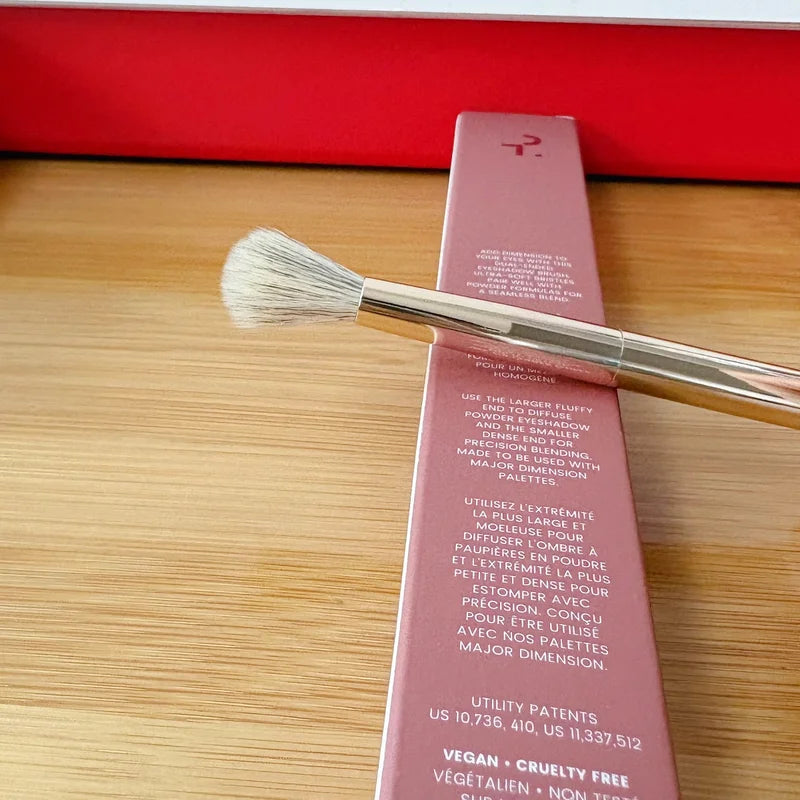 Dual Ended Eyeshadow Brush for Precise Blending and Application – Cream & Powder Makeup Tool