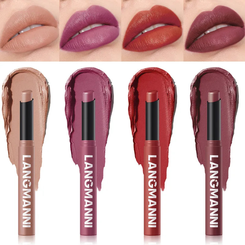 Matte Waterproof Lipstick Pencil - Long Lasting Lip & Lip Tint