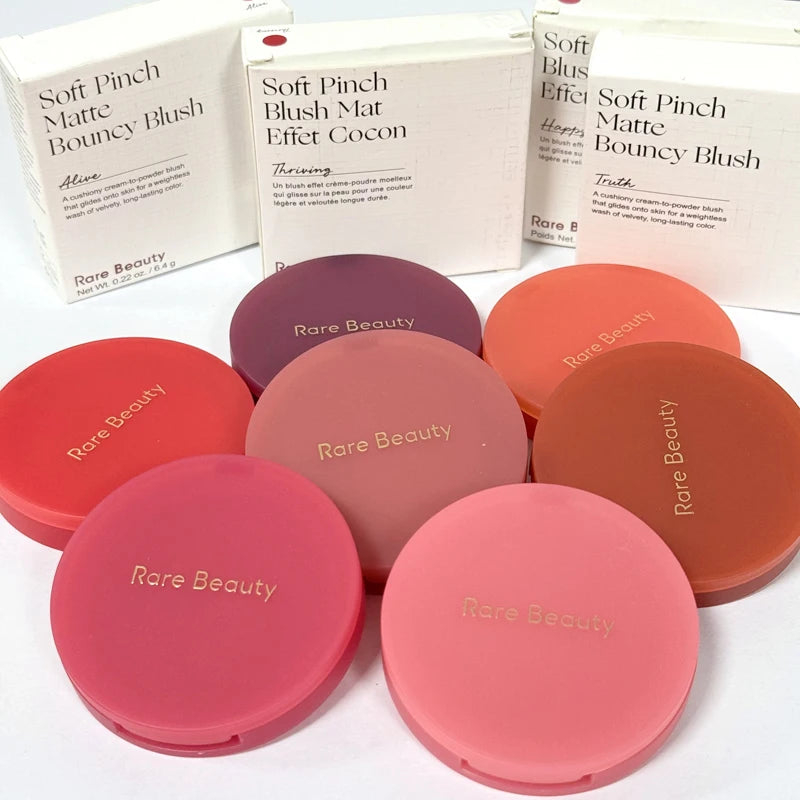 Matte Blush & Lip Balm Set - Cream-to-Powder Natural Makeup Moisturizing