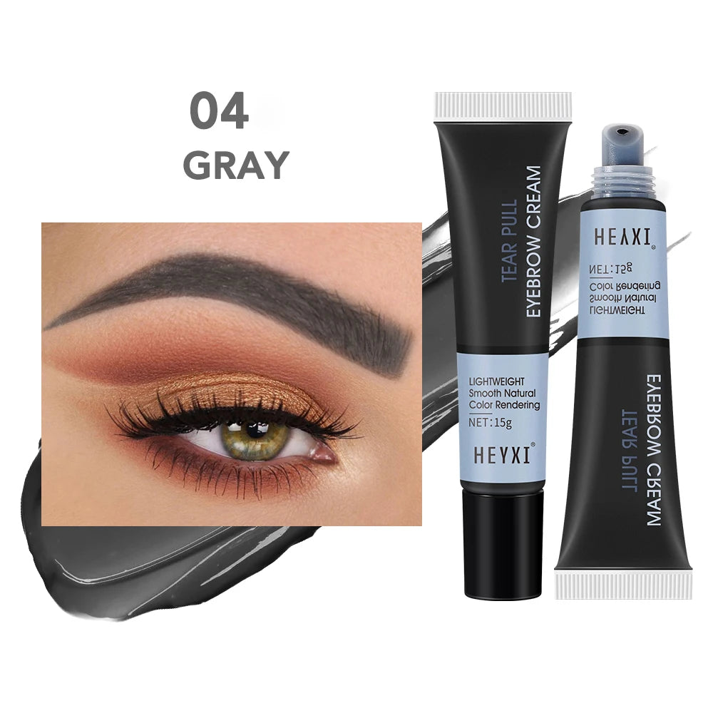 Waterproof Eyebrow Cream - Long-Lasting Color Fixing & Natural Finish, Multiple Shades