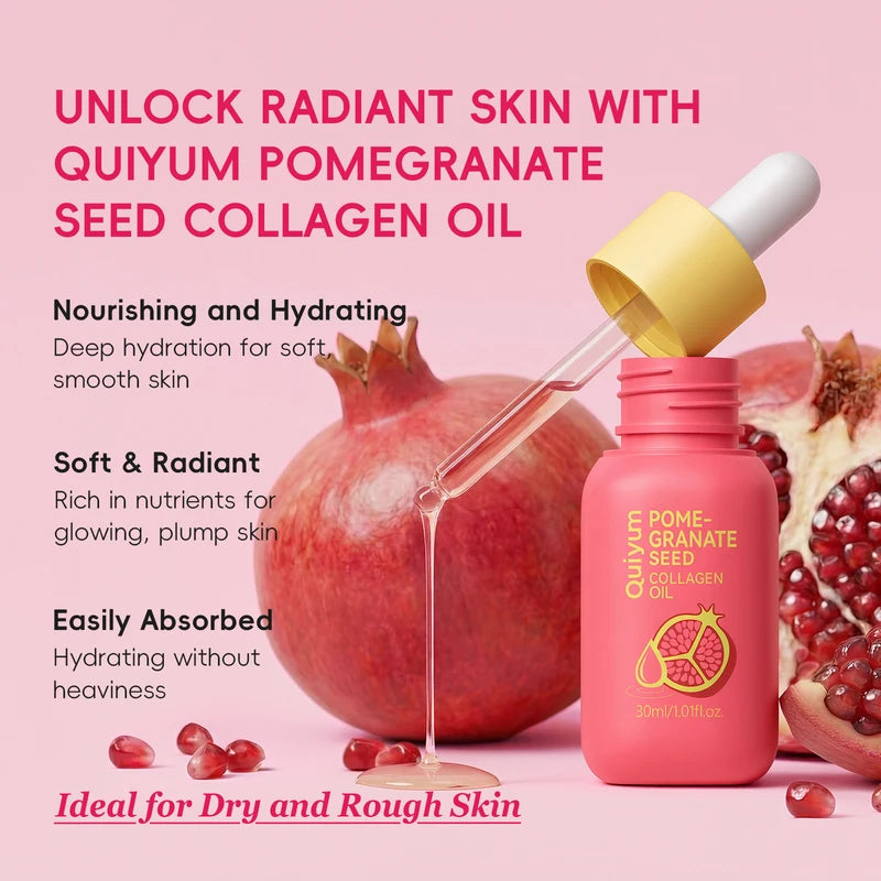 Pomegranate Seed Collagen Oil - Multi-Purpose Facial & Body Nourishing Oil 30ml