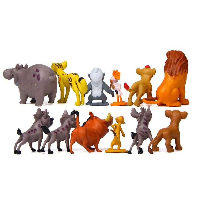 Anime Lion Guard Action Figures Set - Kion Simba PVC Toys 12 Pieces