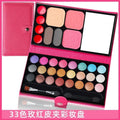 Kids Makeup Set with 33 Color Eyeshadow Blush Lipstick Mirror Portable Palette for Beginners