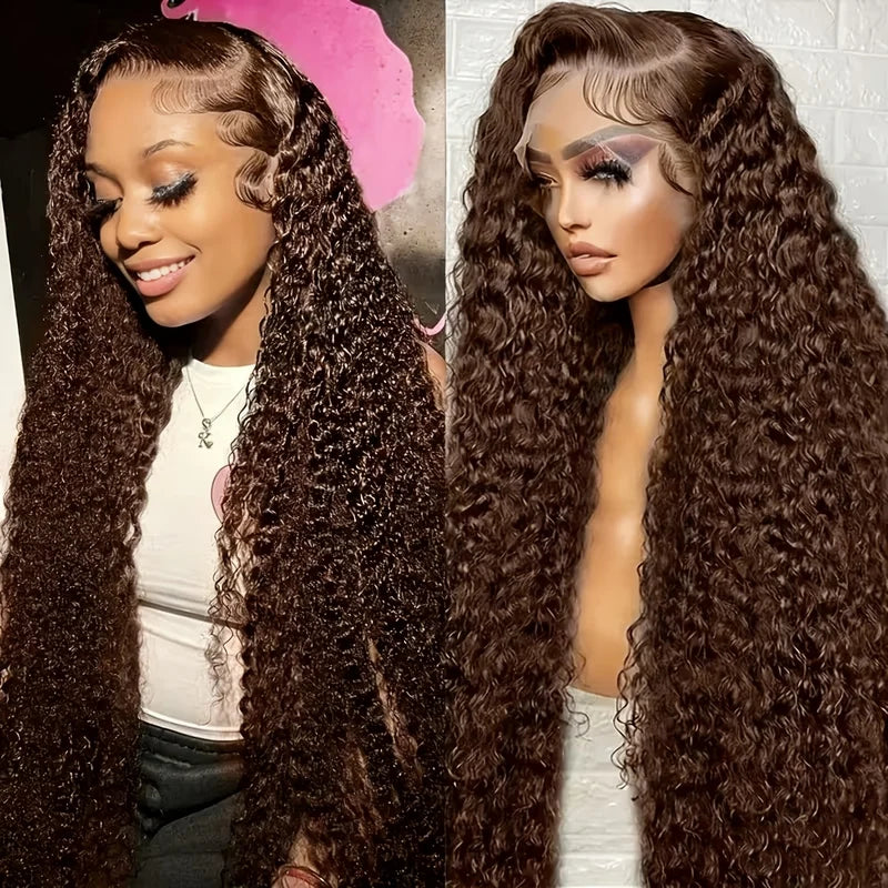 Deep Wave Human Hair Wig with Lace Front - Glueless, Ready to Wear, Multiple Lengths & Densities