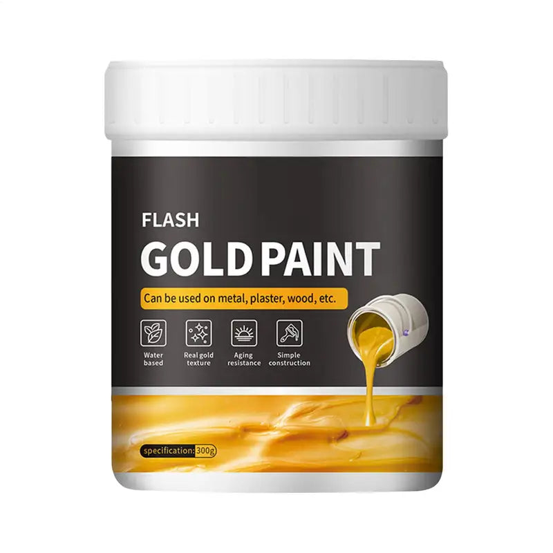 Liquid Gold Foil Paint - 300g Quick Dry Metal & Wood Craft Paint