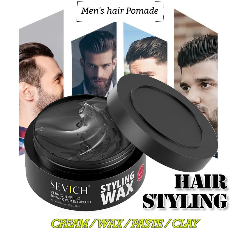 Hair Styling Wax Pomade Gel for Strong Hold & Long Lasting Hair Styling - Non-Greasy