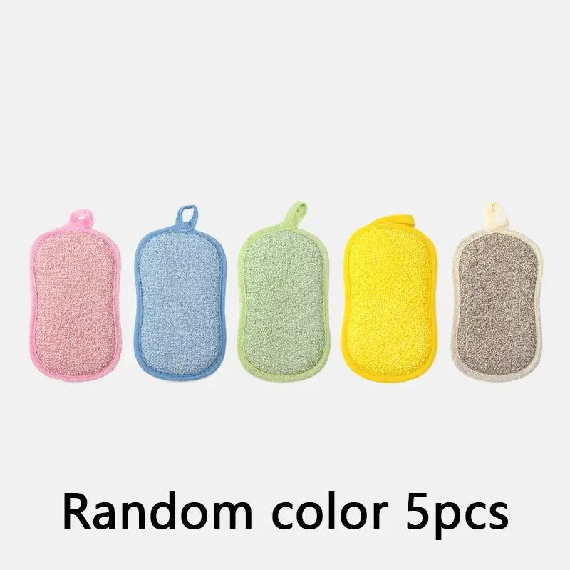 Reusable Multi-Functional Cleaning Pads for Kitchen & Bathroom, Washable & Chemical-Free