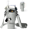 Insulated Water Bottle Carrier Bag for 40oz Bottles with Adjustable Shoulder Strap